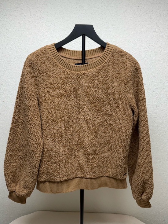 Abercrombie & Fitch Sweaters - Abercrombie & Fitch Camel Sherpa Crewneck Sweater